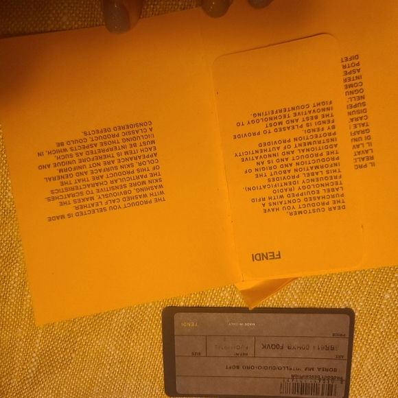 Authentic Fendi Mia Purse with Gold Chain Strap - Picture 9 of 13